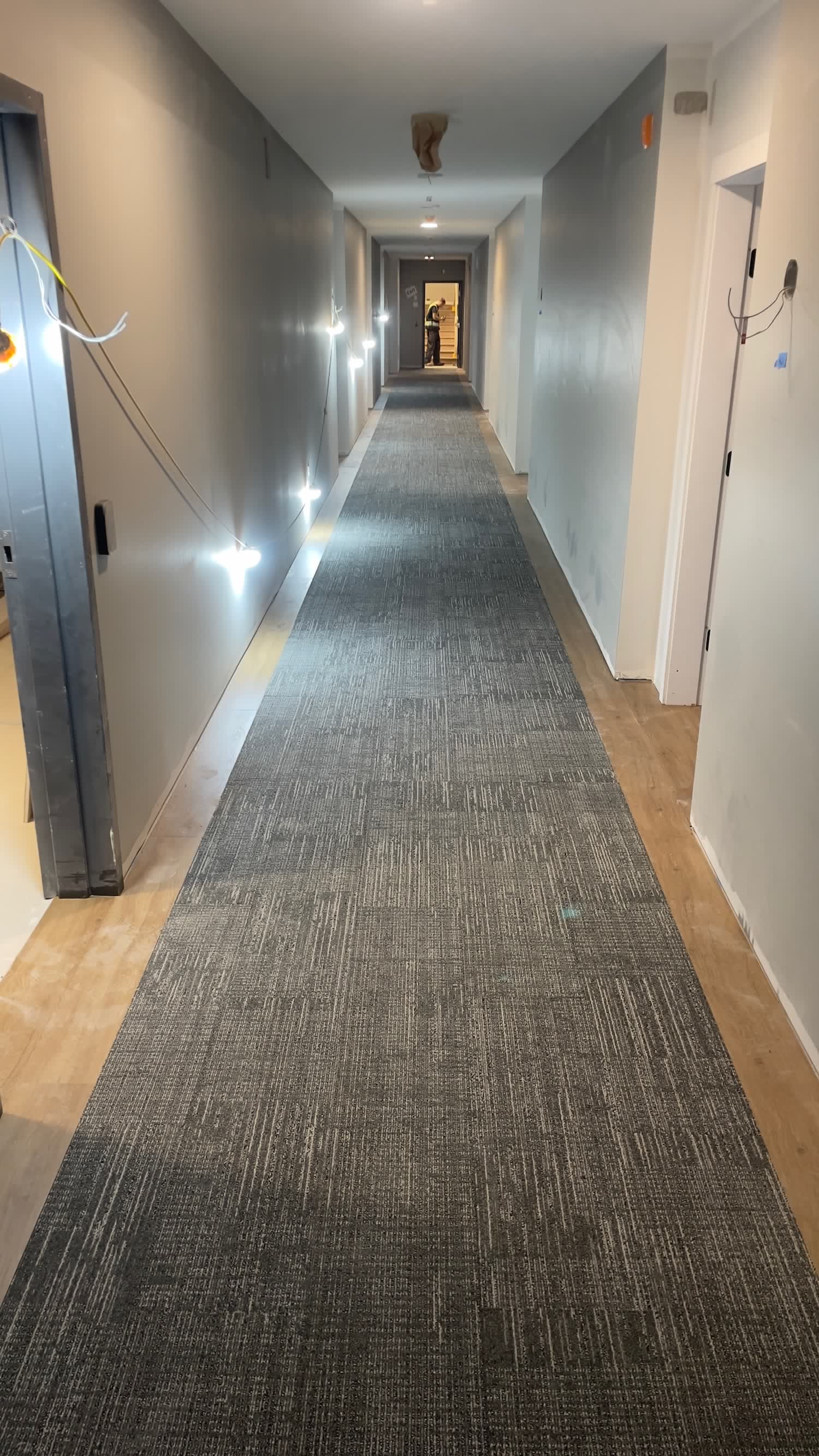 Office Corridor — Carpet Tile — Becker Flooring, Lake Country
