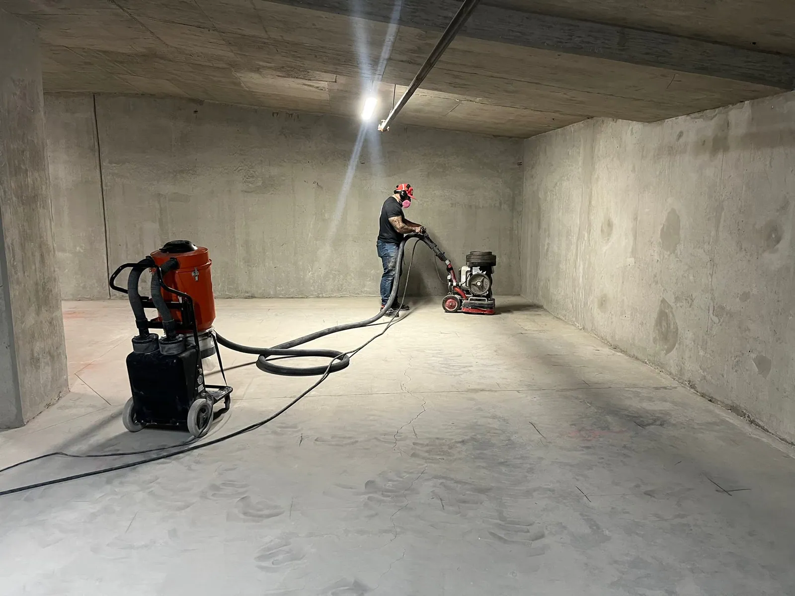 Mechanical surface preparation by Becker Flooring